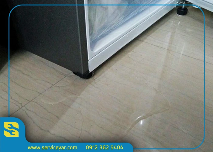 خرابی لاستیک دور درب علت آب دادن یخچال